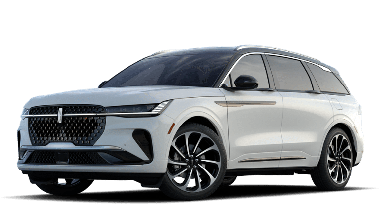 2026 Lincoln Nautilus Black Label in White Platinum Clearcoat Metallic — front three-quarter view